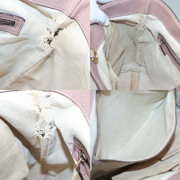 GUCCI GG Canvas Shoulder Bag Beige Gold - Picture 12 of 13